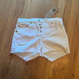 Levi 501 shorts high rise